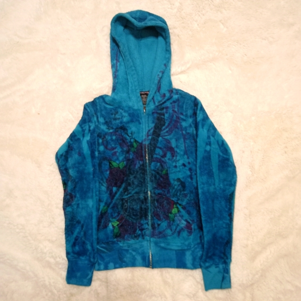 Blue Eyeshadow Girls jacket